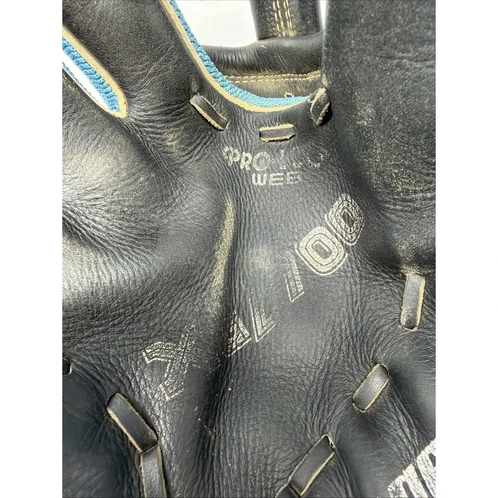 Vintage Regent Baseball Glove Left‎ Handed Blue Mesh Fabric Fielding Mitt Korea